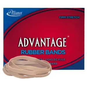 Rubber Bands Alliance Rubber 26649 Advantage Size #64, 1/4 lb Box Contains Approx. 80 Bands (3 1/2" x 1/4", Natural Crepe) Beige