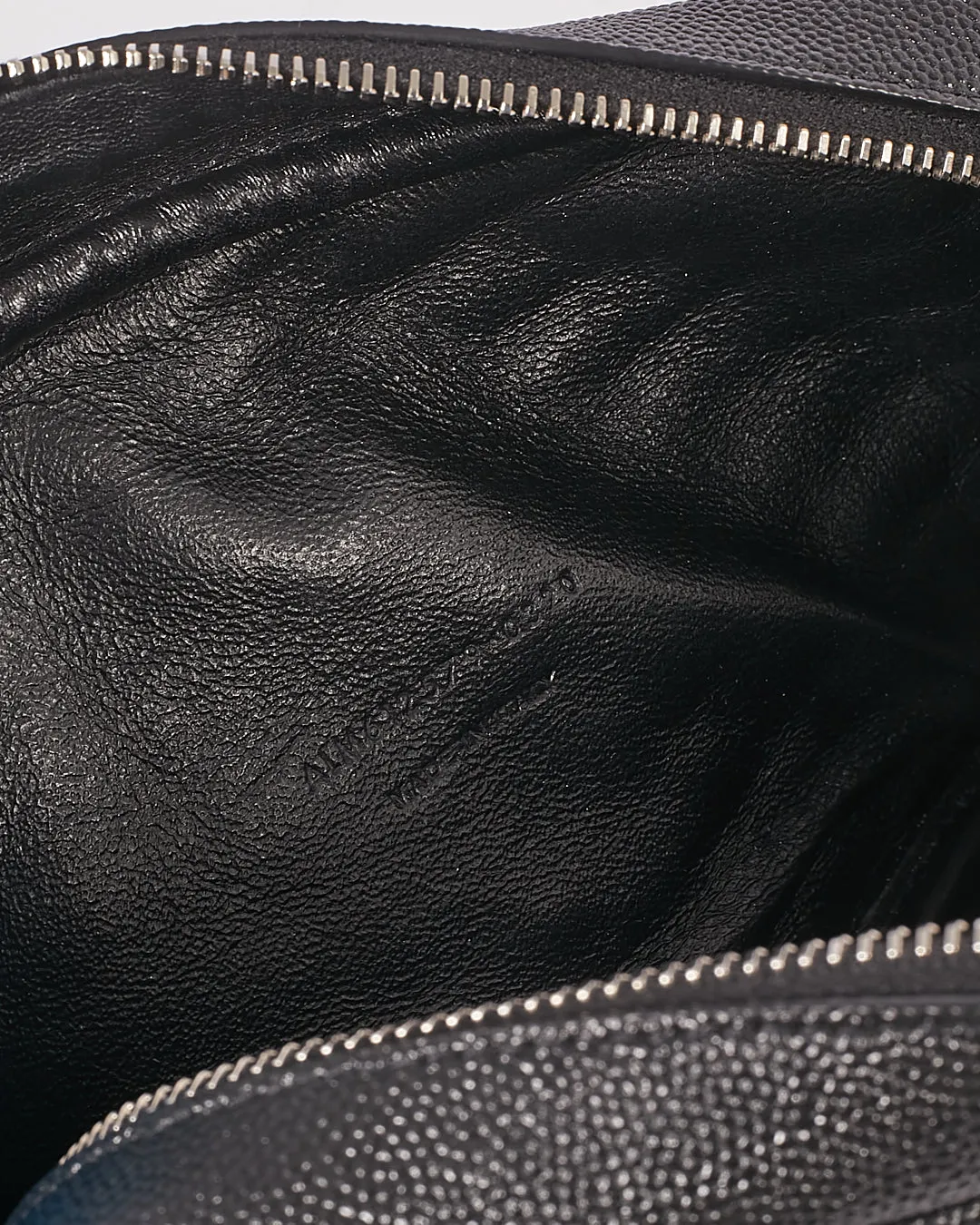 Saint Laurent Black Grain De Poudre Monogram Matelassé Mini Lou Camera Bag