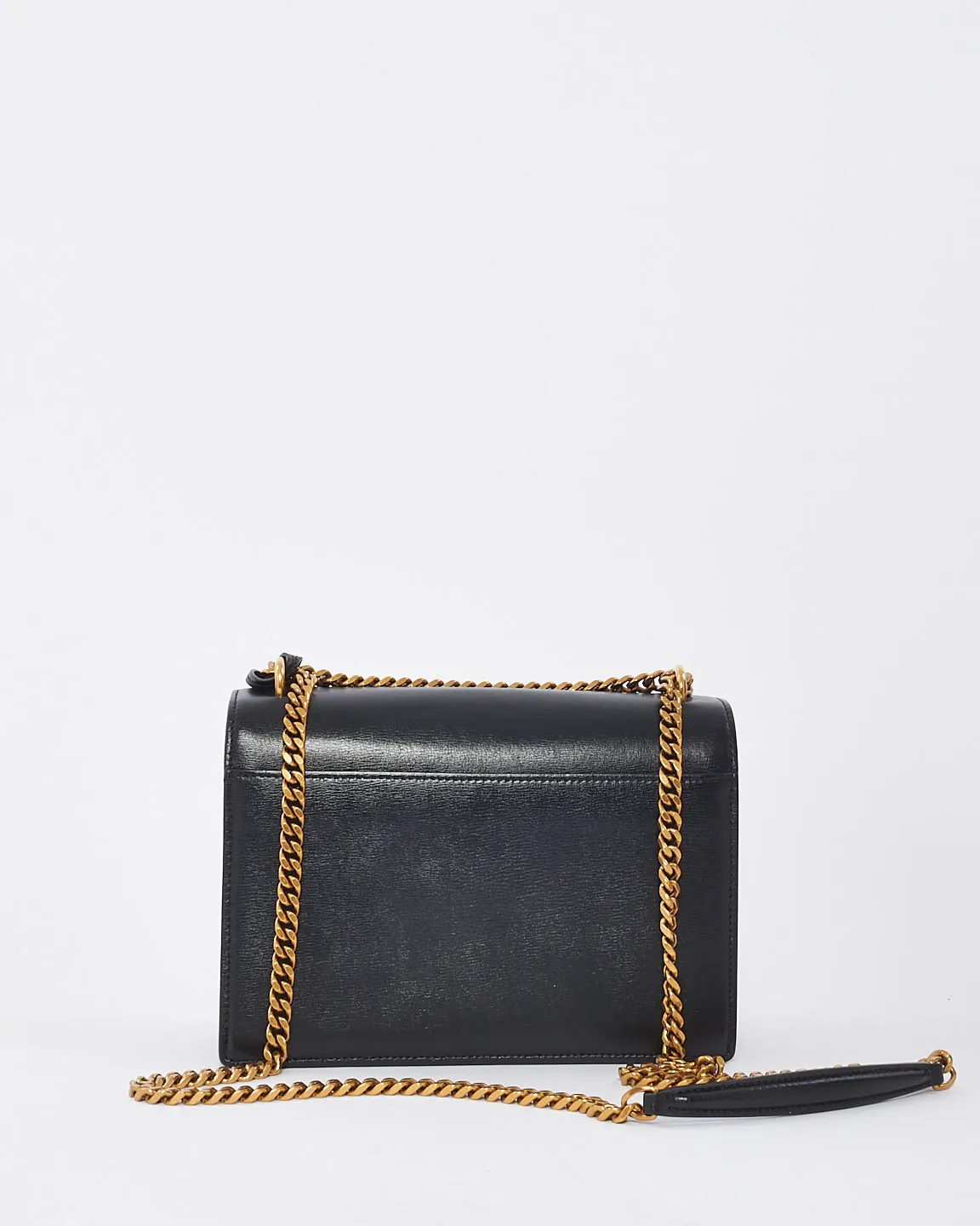 Saint Laurent Black Leather Medium Sunset Bag