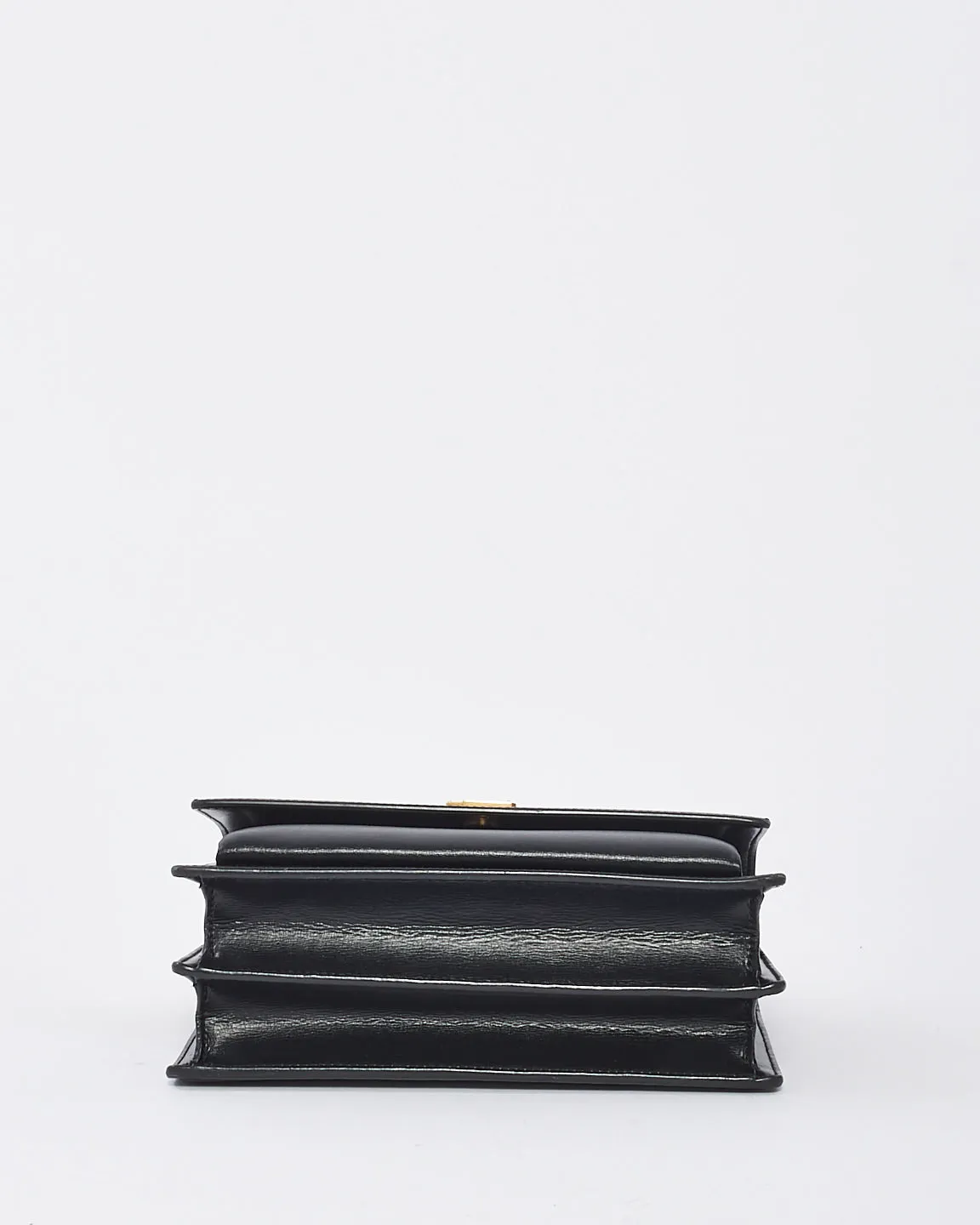 Saint Laurent Black Leather Medium Sunset Bag