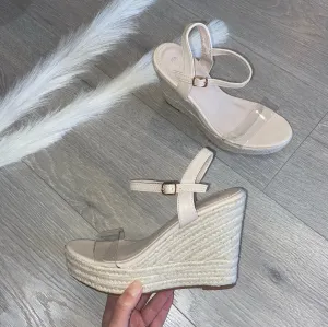 SALE Erin perspex espadrille wedges