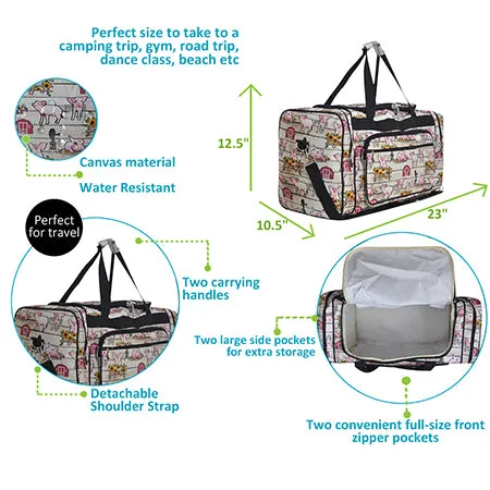 SALE! Piggy Farm Love NGIL Canvas 23" Duffle Bag