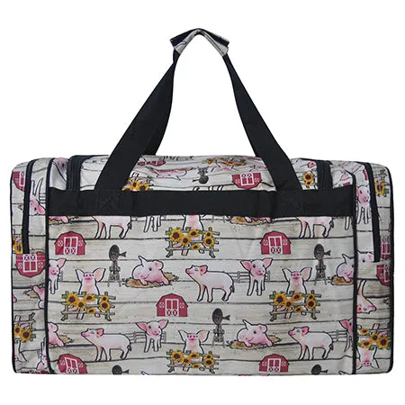 SALE! Piggy Farm Love NGIL Canvas 23" Duffle Bag