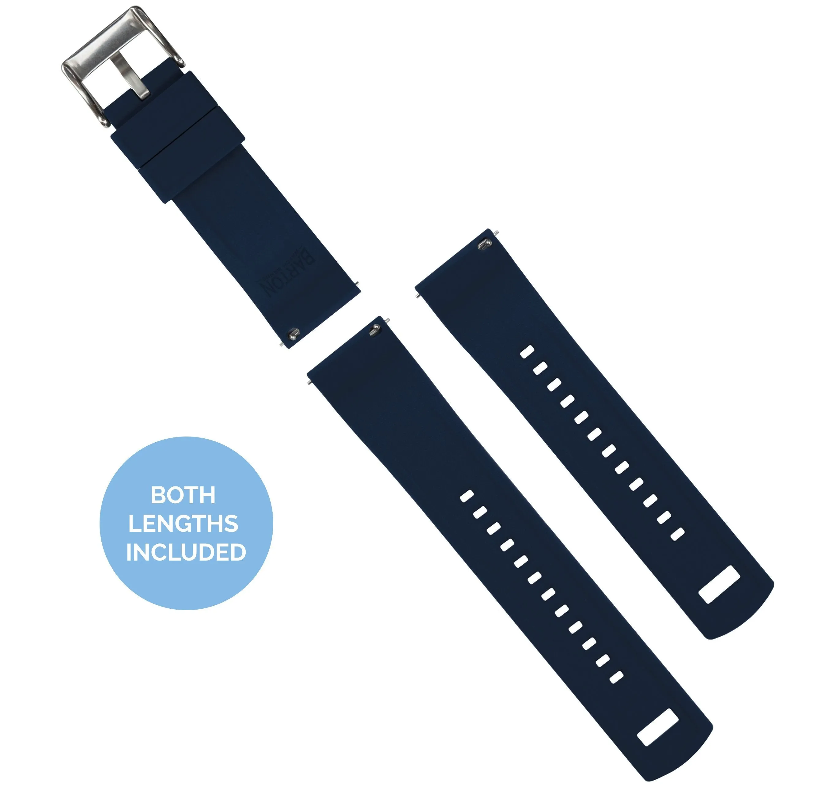 Samsung Galaxy Watch Active 2 Elite Silicone Navy Blue Watch Band