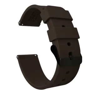 Samsung Galaxy Watch Active 2 Silicone Chocolate Brown Watch Band