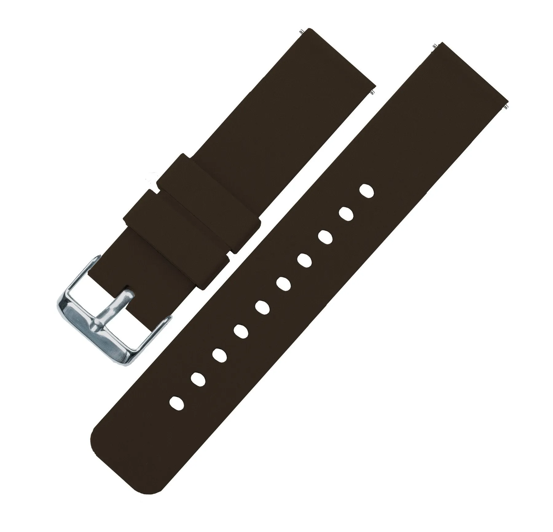 Samsung Galaxy Watch Active 2 Silicone Chocolate Brown Watch Band
