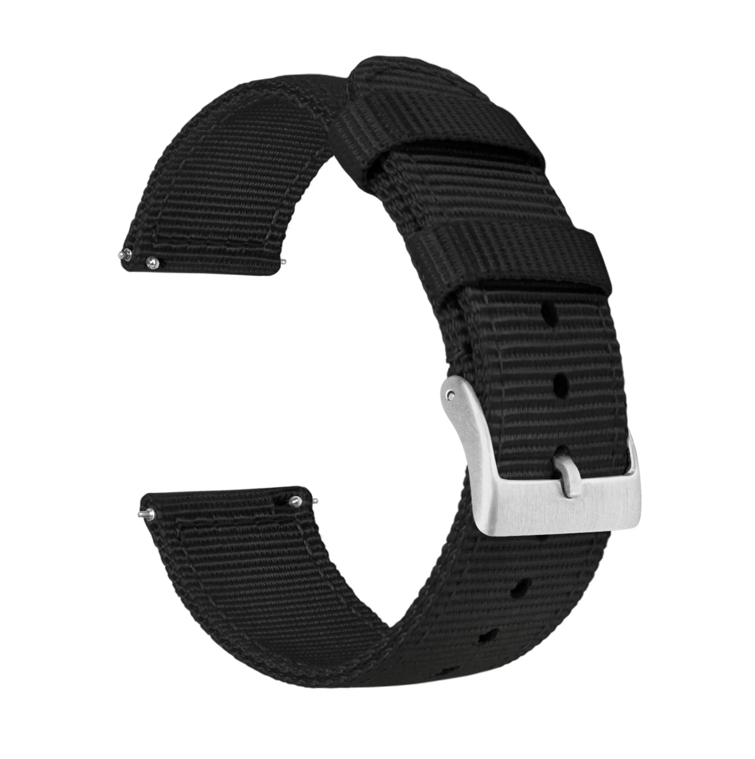 Samsung Galaxy Watch Active 2 Two Piece NATO® style Black Watch Band
