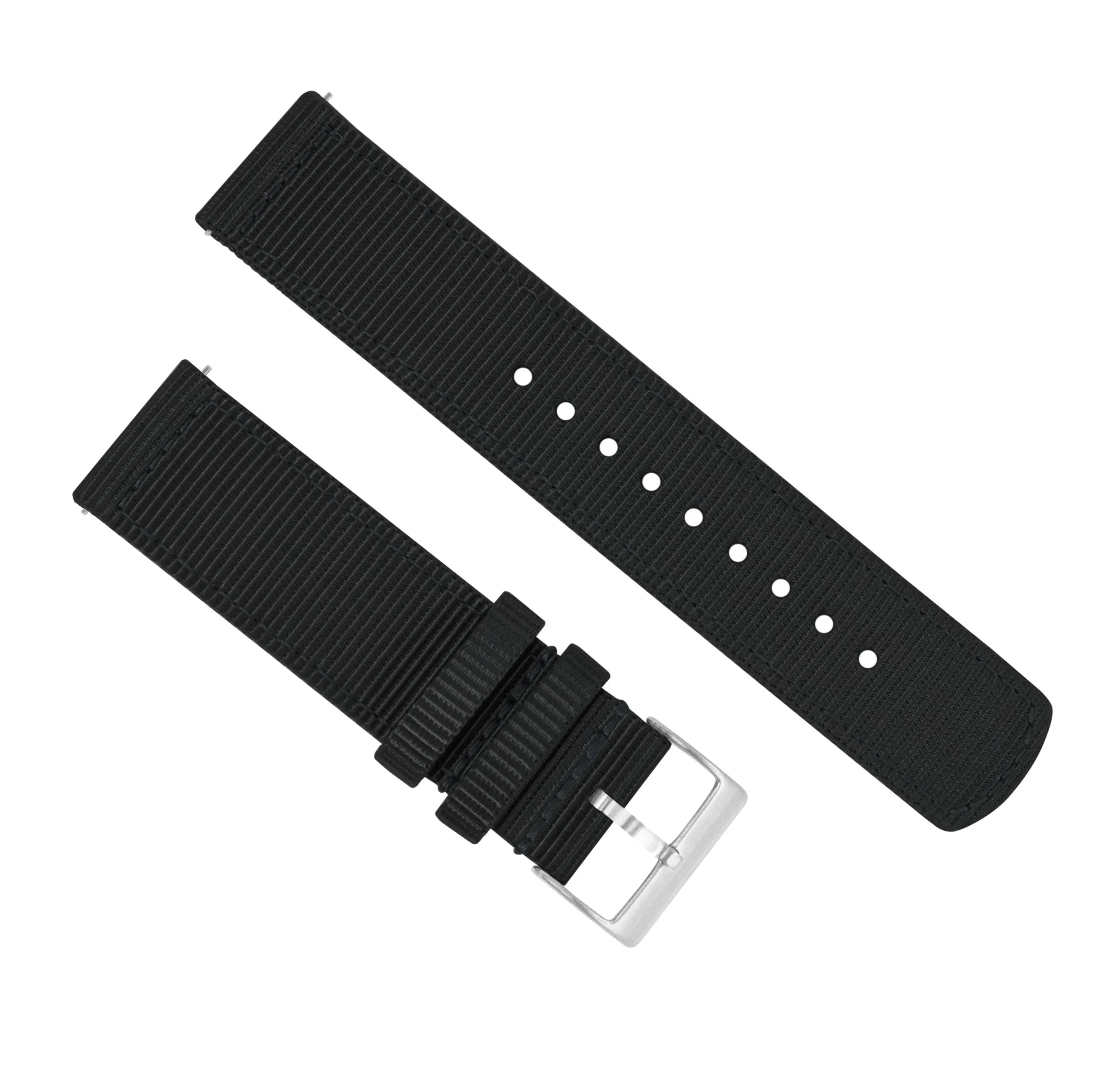 Samsung Galaxy Watch Active 2 Two Piece NATO® style Black Watch Band