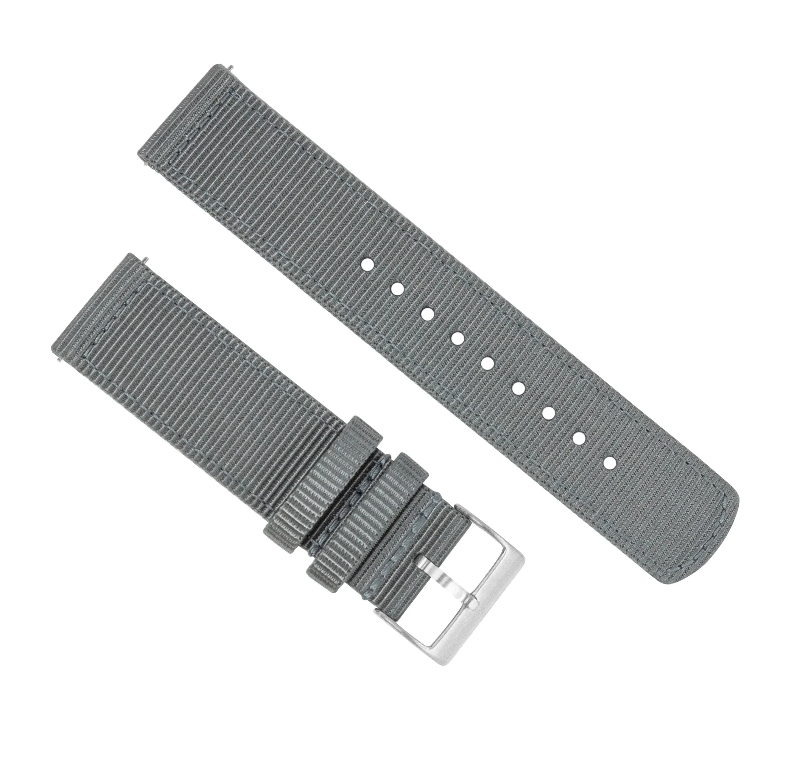 Samsung Galaxy Watch Active 2 Two Piece NATO® style Smoke Grey Watch Band