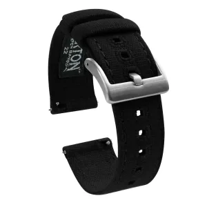 Samsung Galaxy Watch Active Black Canvas Watch Band