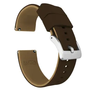 Samsung Galaxy Watch Active Elite Silicone Brown Top Khaki Bottom Watch Band