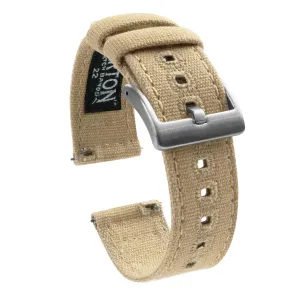 Samsung Galaxy Watch Active Khaki Canvas Watch Band