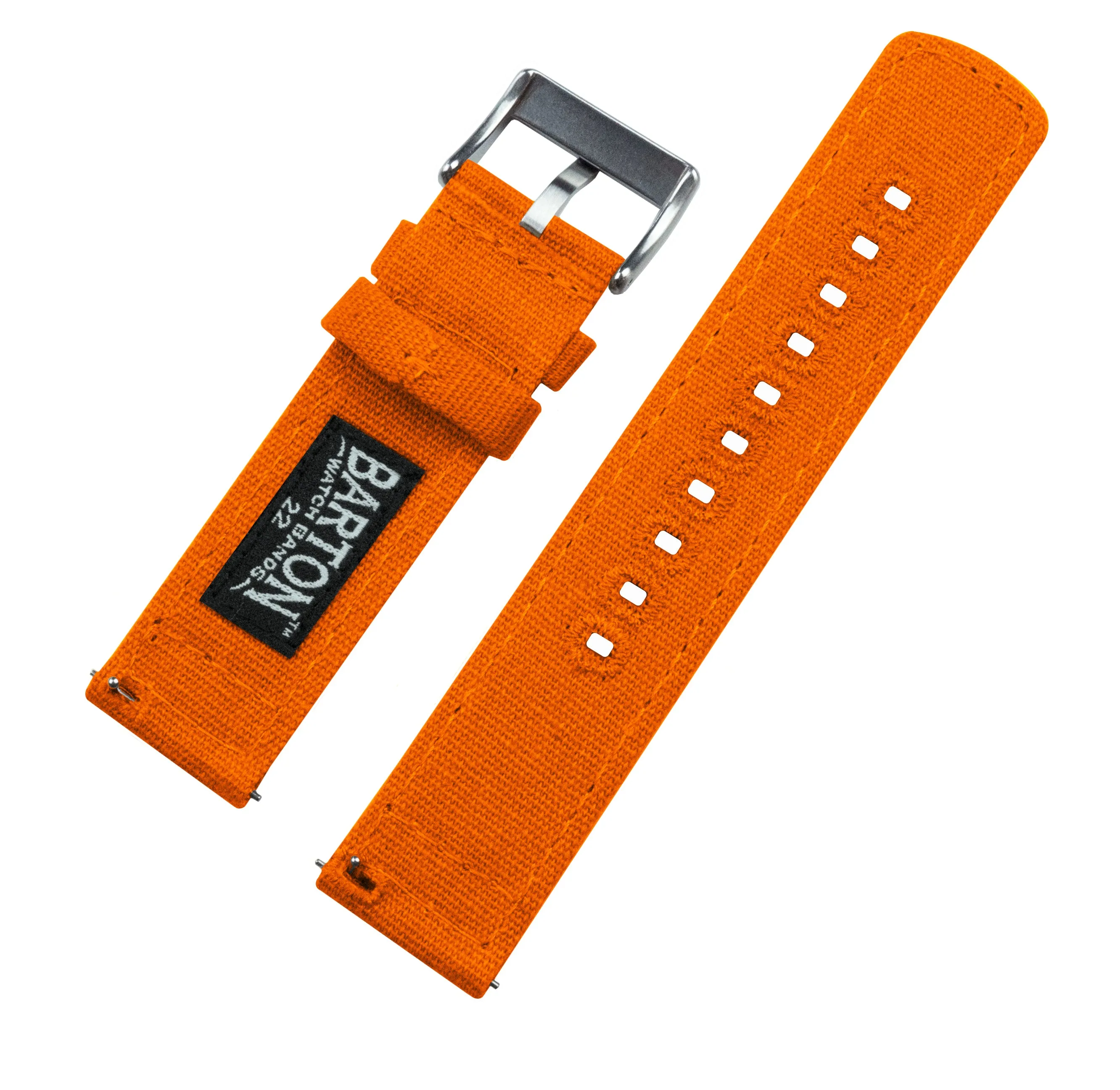Samsung Galaxy Watch Active Pumpkin Orange Canvas Watch Band