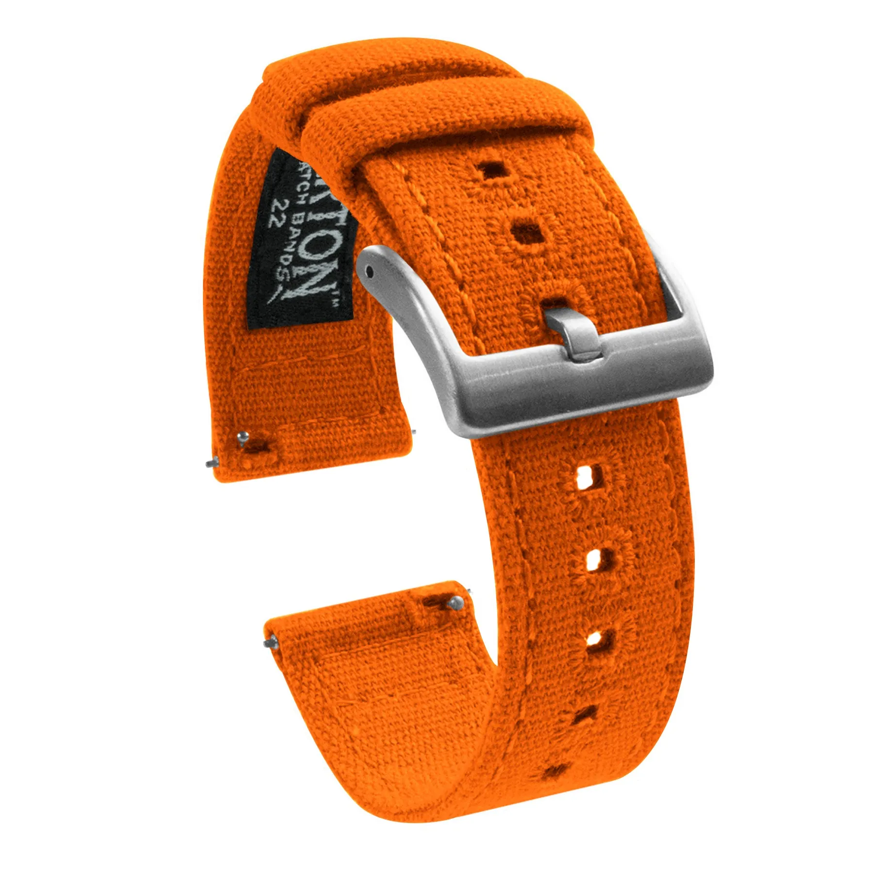 Samsung Galaxy Watch Active Pumpkin Orange Canvas Watch Band