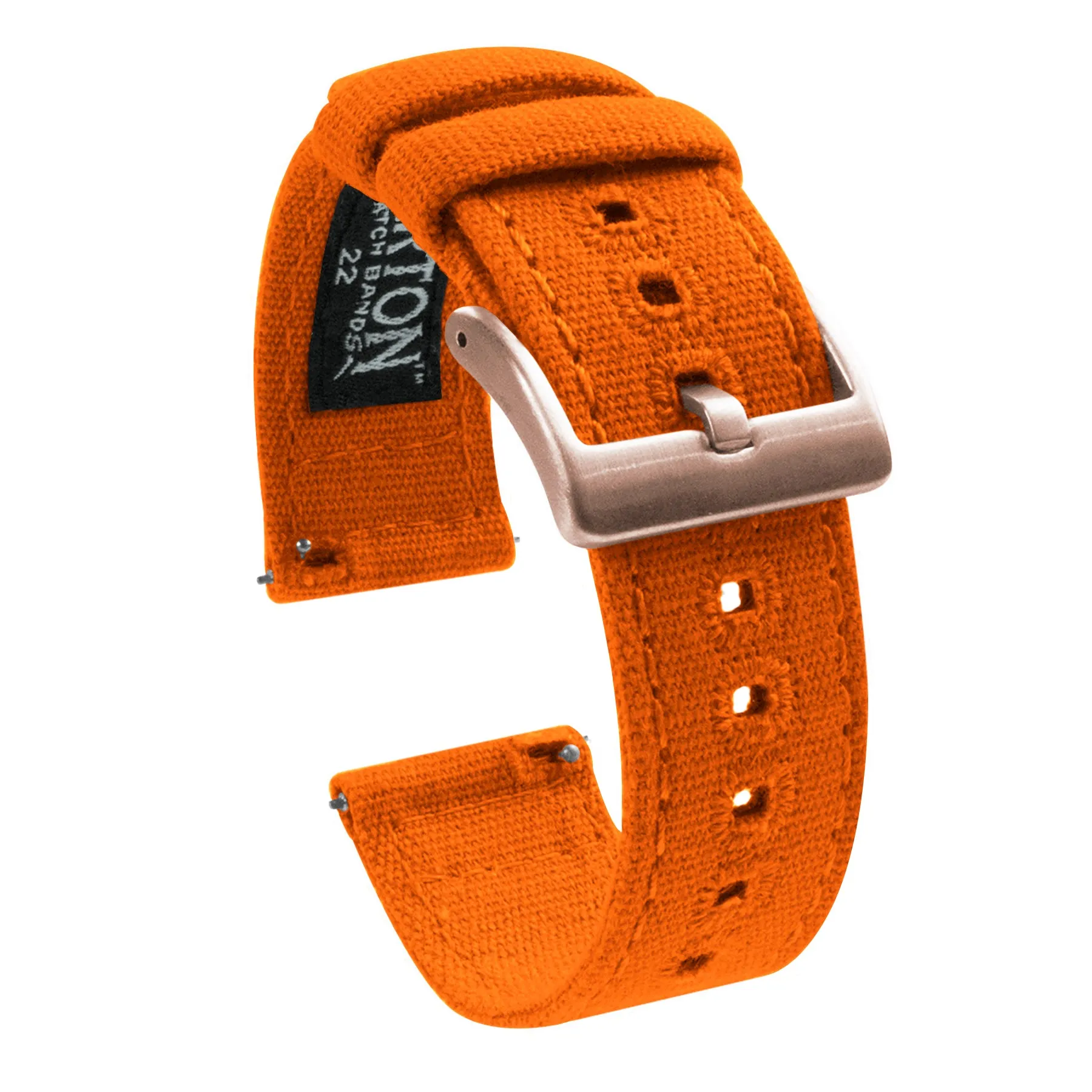 Samsung Galaxy Watch Active Pumpkin Orange Canvas Watch Band