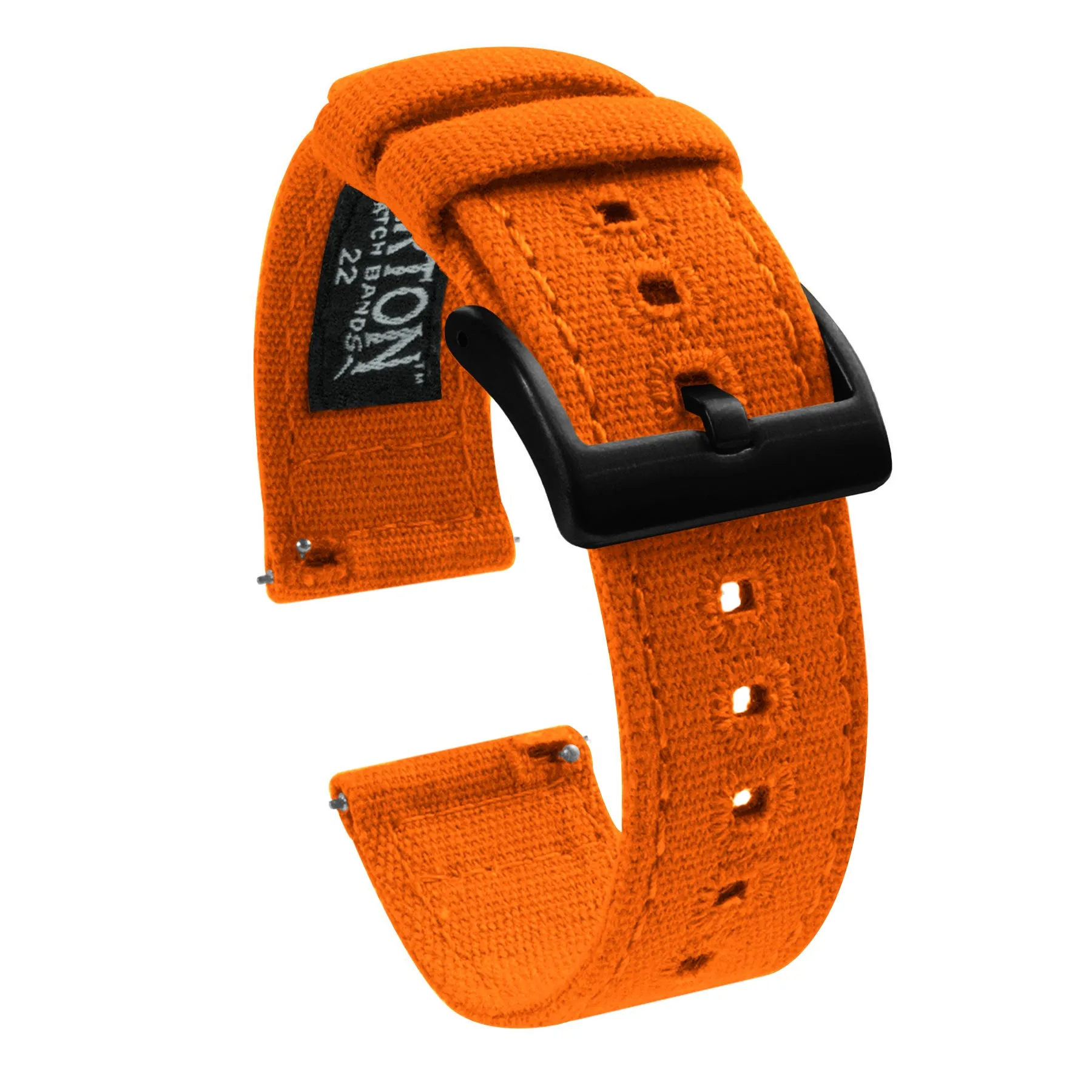 Samsung Galaxy Watch Active Pumpkin Orange Canvas Watch Band