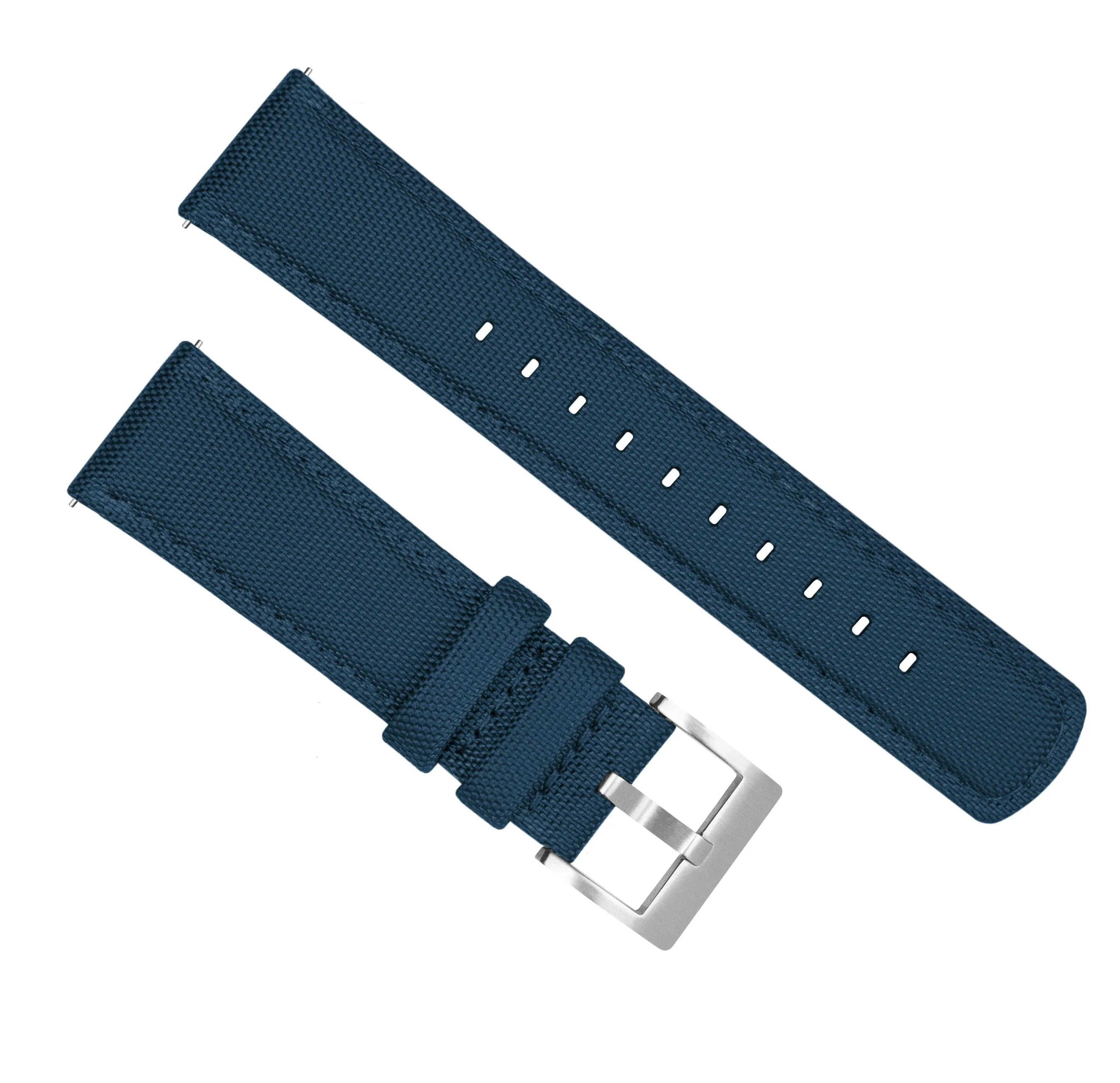 Samsung Galaxy Watch Active Sailcloth Quick Release Navy Blue Watch Band