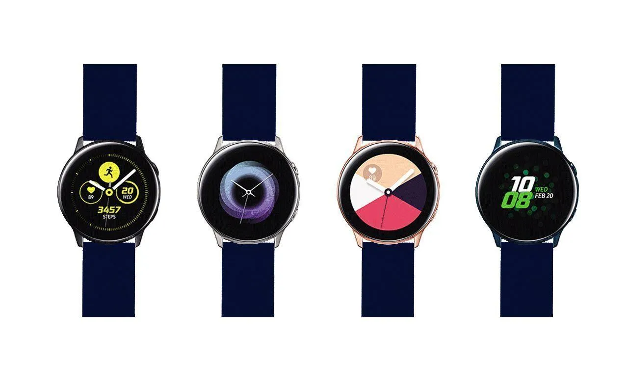 Samsung Galaxy Watch Active Silicone Navy Blue Watch Band