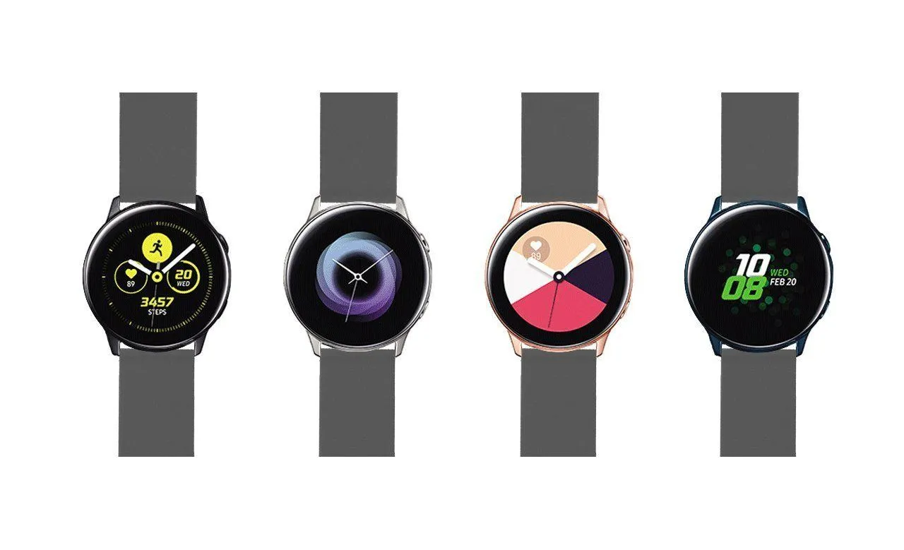 Samsung Galaxy Watch Active Silicone Smokey Grey Watch Band