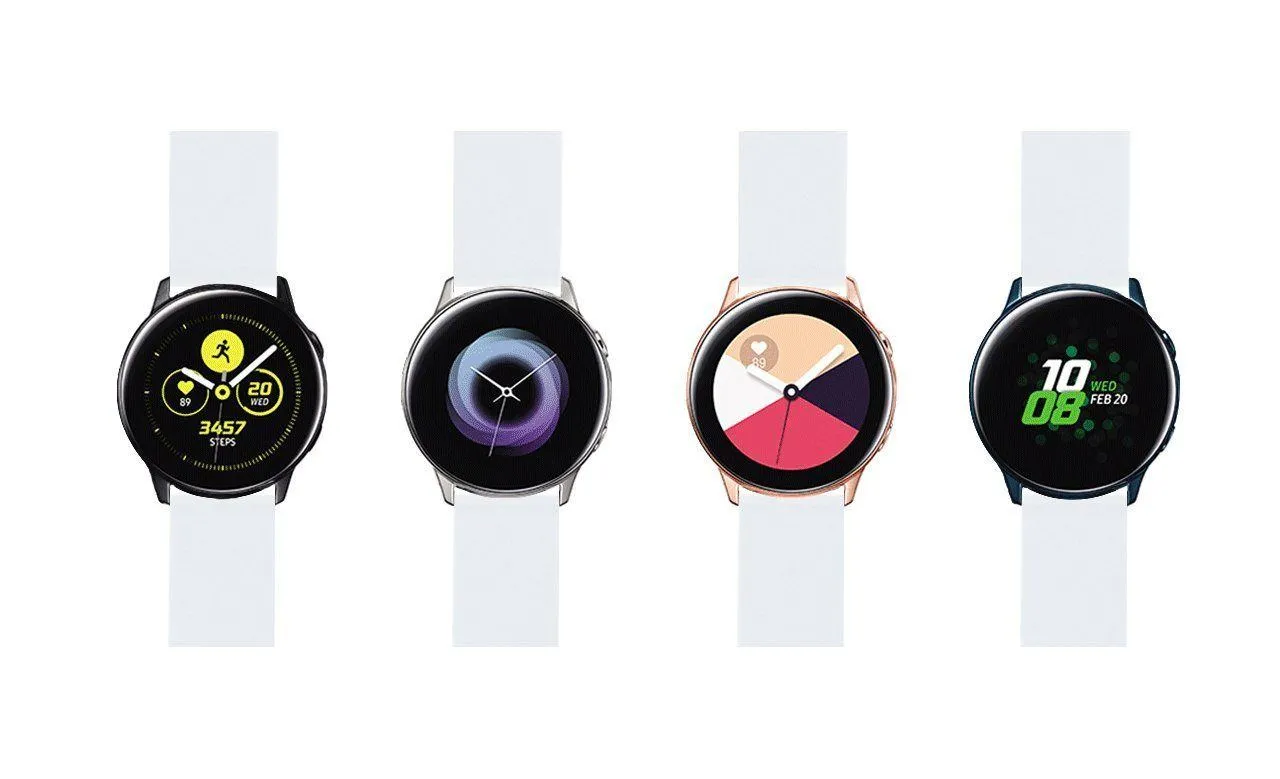 Samsung Galaxy Watch Active Silicone White Watch Band