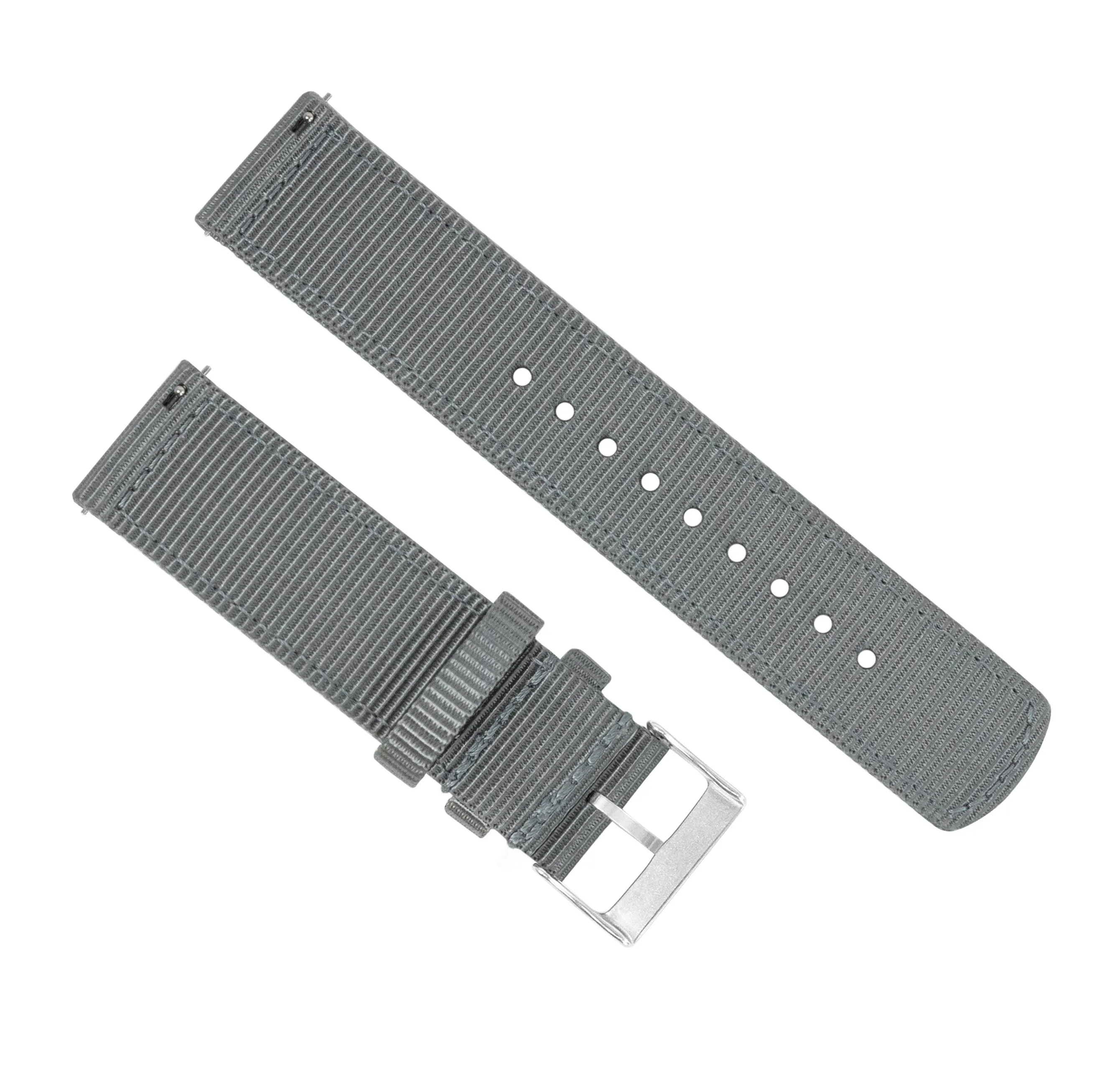 Samsung Galaxy Watch Active Two Piece NATO® style Smoke Grey Watch Band
