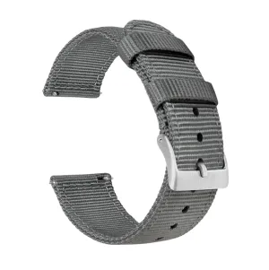 Samsung Galaxy Watch Active Two Piece NATO® style Smoke Grey Watch Band