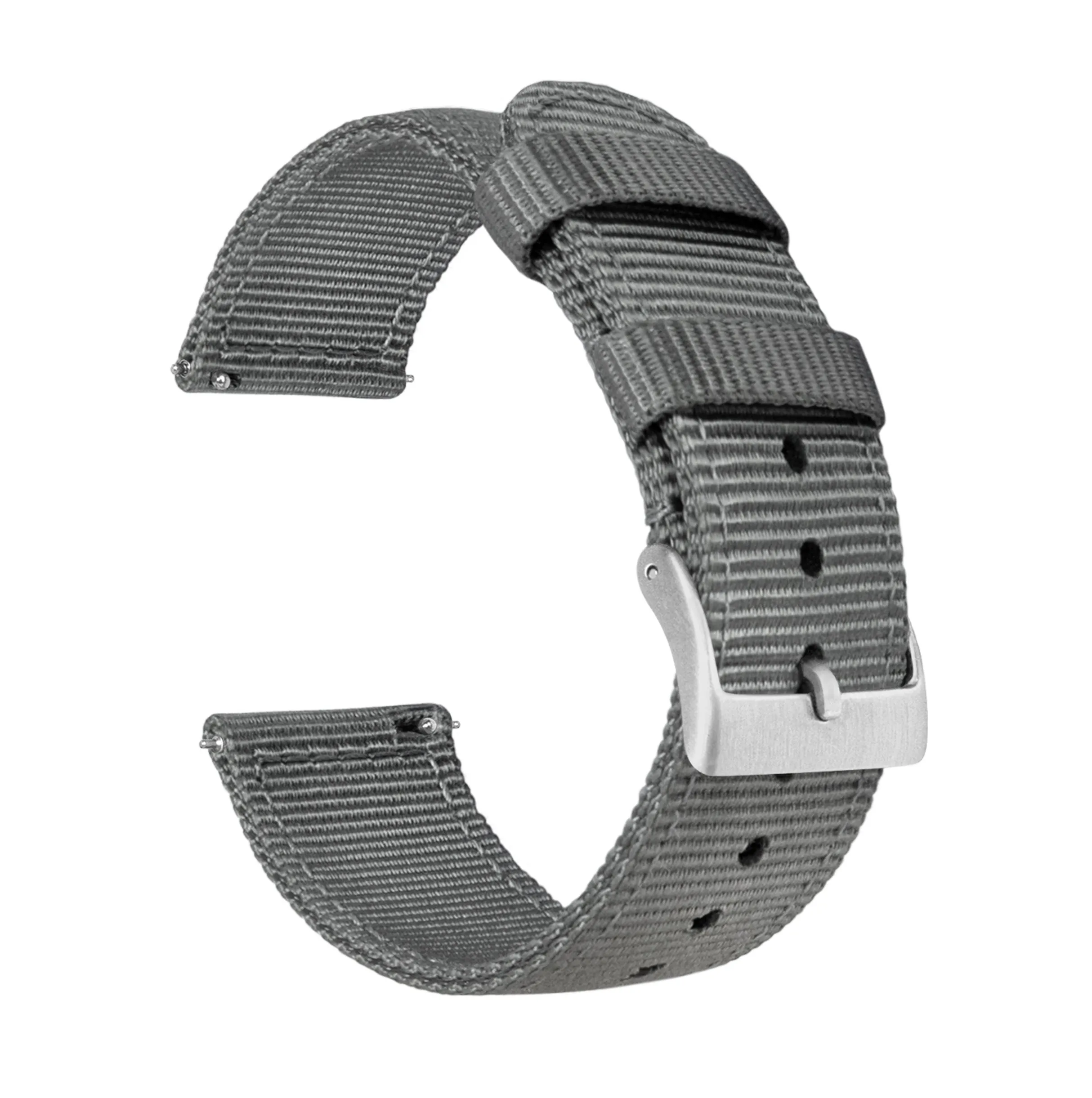 Samsung Galaxy Watch Active Two Piece NATO® style Smoke Grey Watch Band