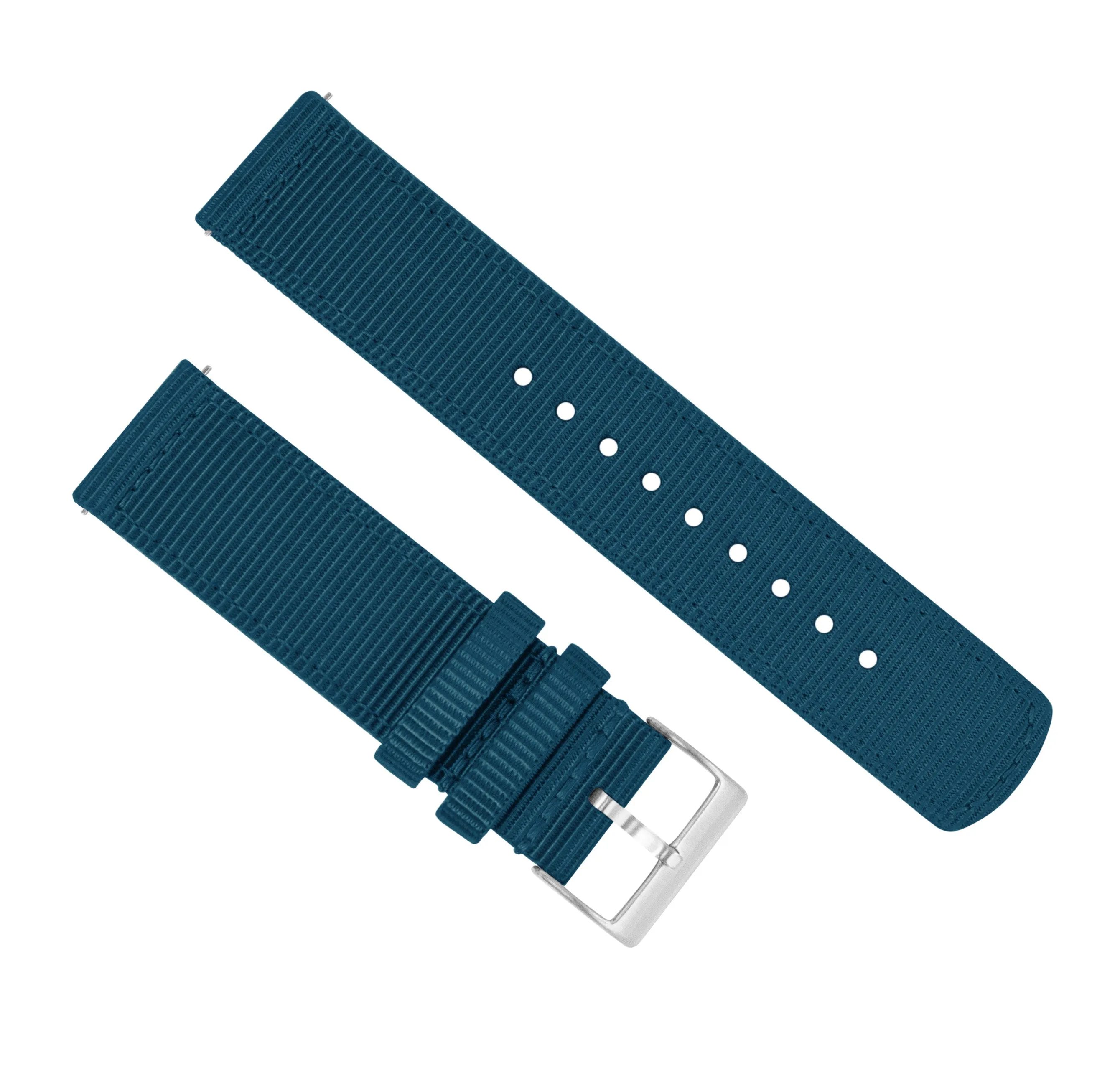 Samsung Galaxy Watch Active Two Piece NATO® style Steel Blue Watch Band