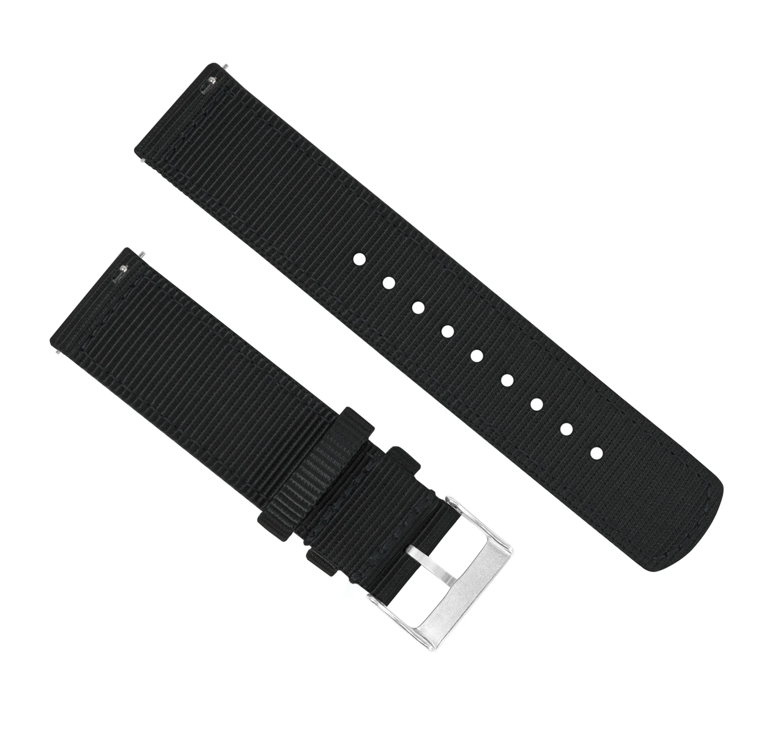 Samsung Galaxy Watch Two Piece NATO® style Black Watch Band