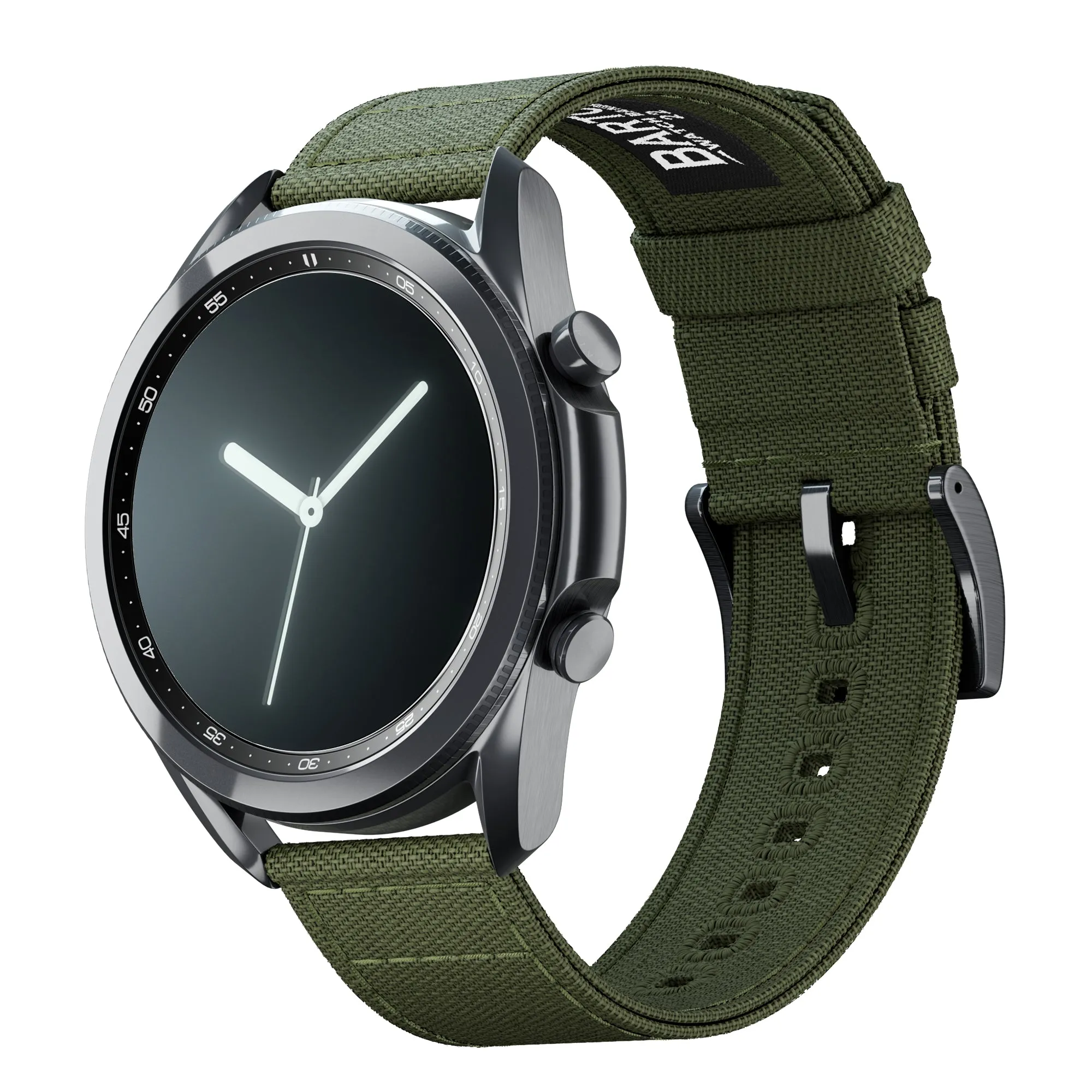 Samsung Galaxy Watch3 Army Green Canvas Watch Band