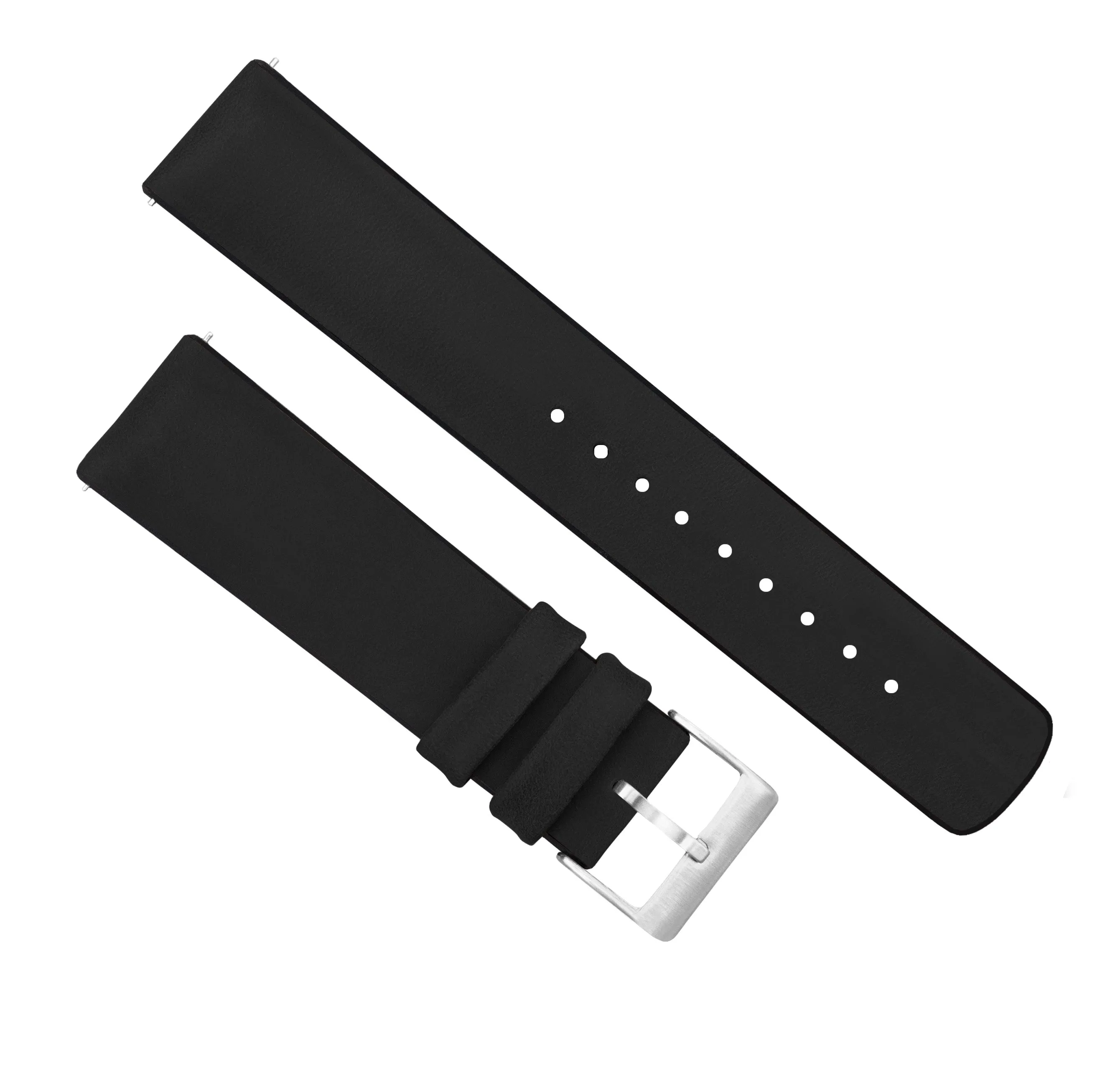 Samsung Galaxy Watch3 Leather And Rubber Hybrid Black Watch Band