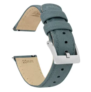 Samsung Galaxy Watch3 Sailcloth Quick Release Slate Grey Watch Band