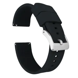 Samsung Galaxy Watch4 Elite Silicone Black Watch Band