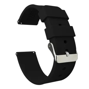 Samsung Galaxy Watch4 Silicone Black Watch Band