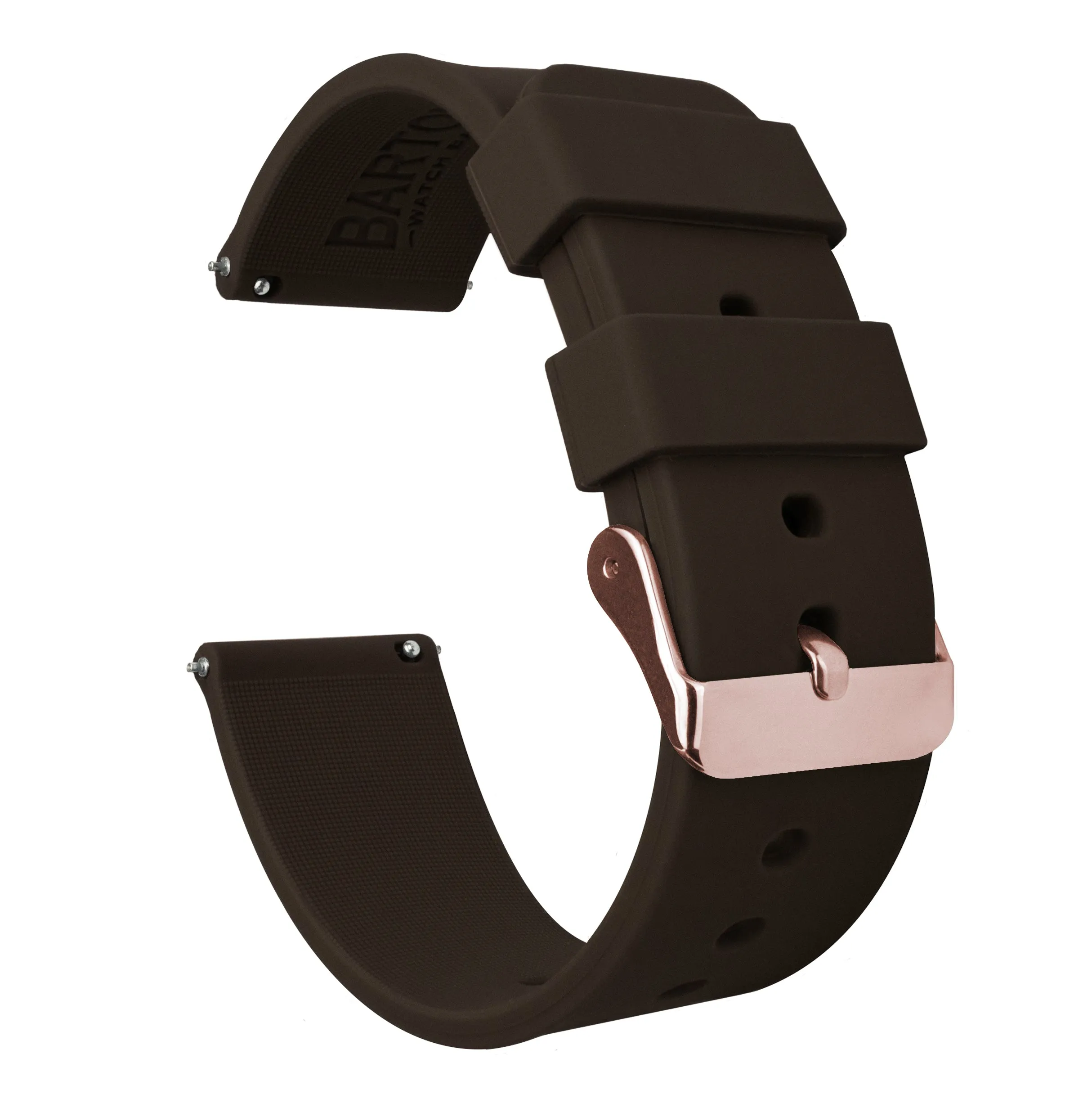 Samsung Galaxy Watch4 Silicone Chocolate Brown Watch Band