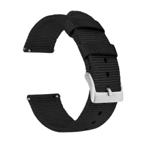 Samsung Galaxy Watch4 Two Piece NATO® style Black Watch Band