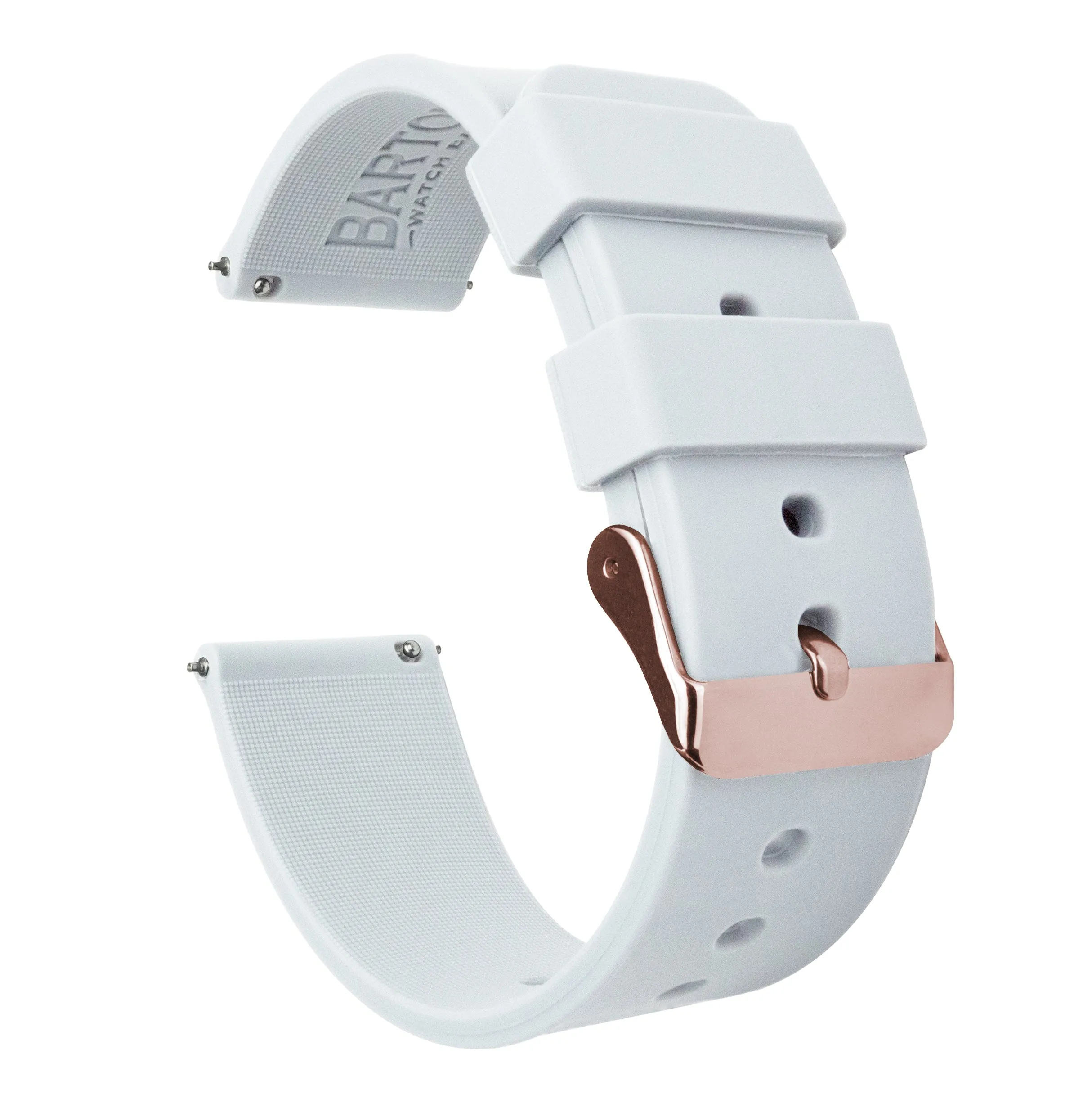 Samsung Galaxy Watch5 Silicone White Watch Band