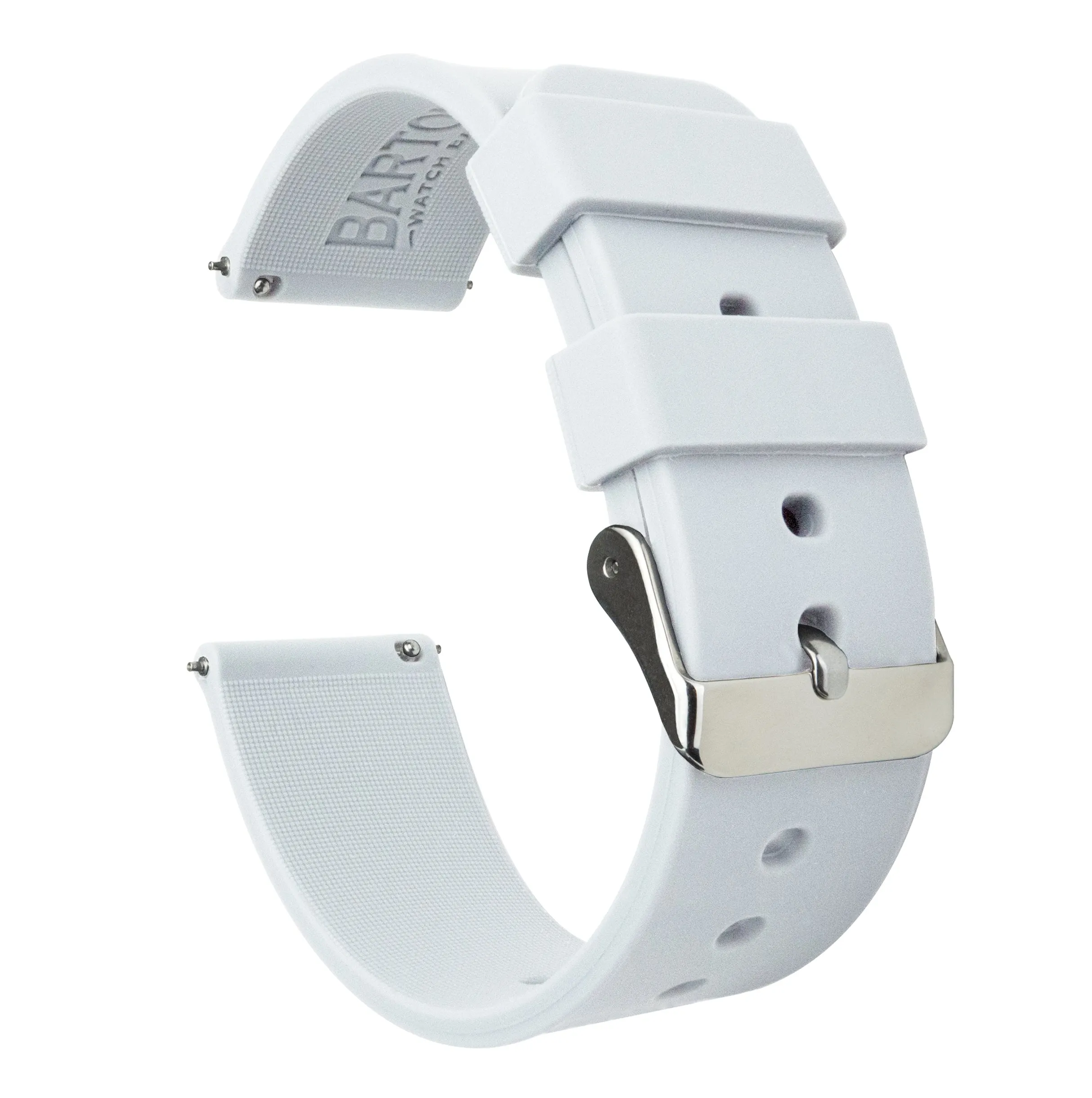 Samsung Galaxy Watch5 Silicone White Watch Band