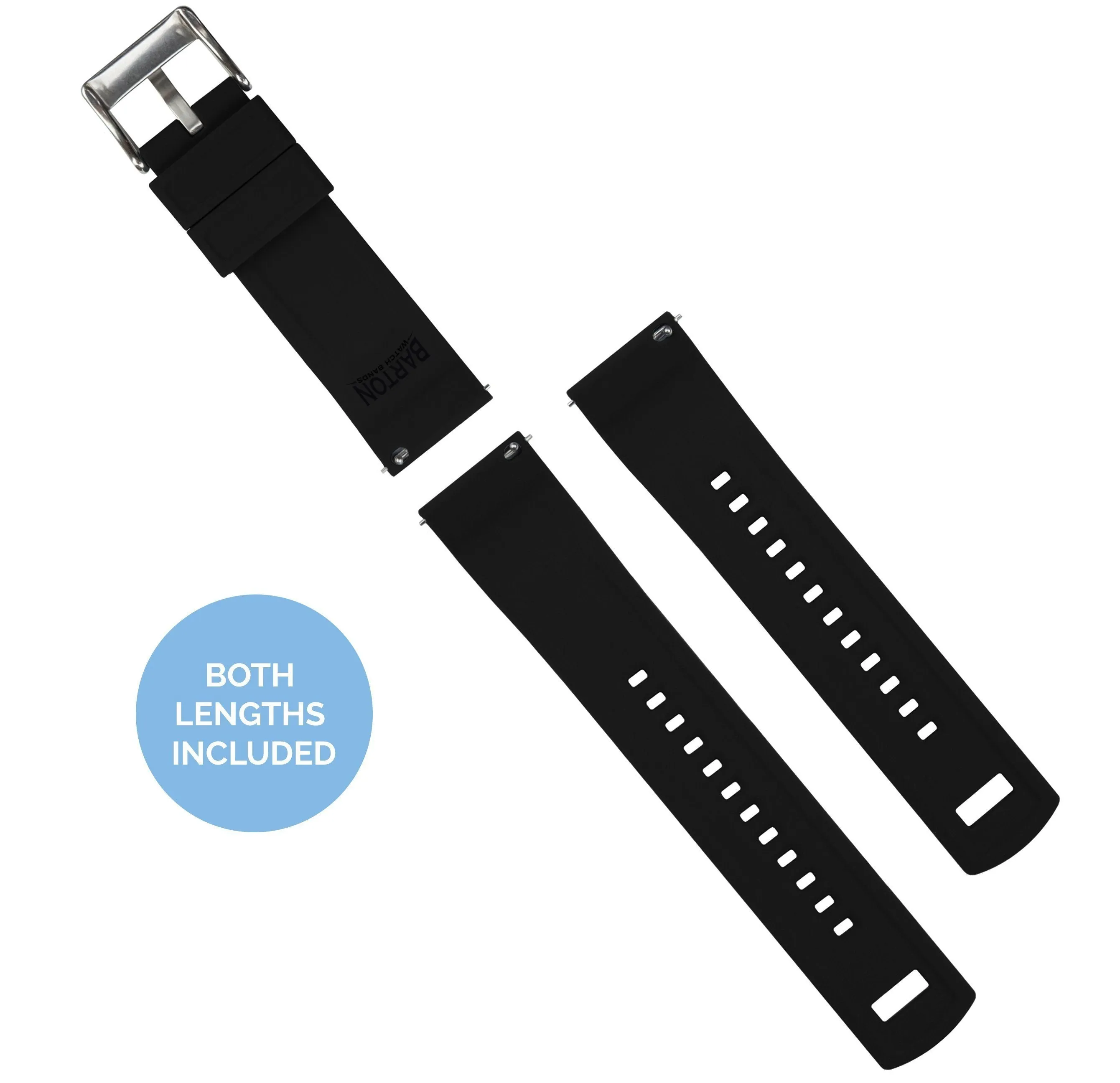 Samsung Galaxy Watch6 Elite Silicone Khaki Tan Top Black Bottom Watch Band