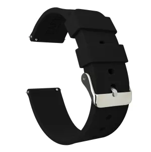 Samsung Galaxy Watch6 Silicone Black Watch Band