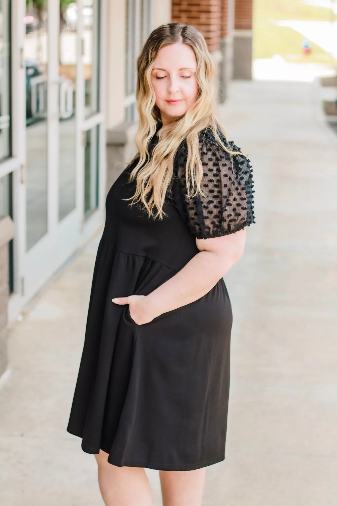 See You in Black Babydoll Dress