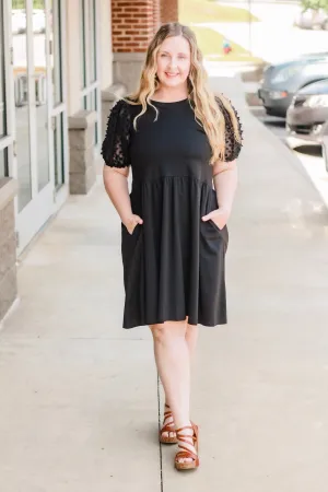 See You in Black Babydoll Dress