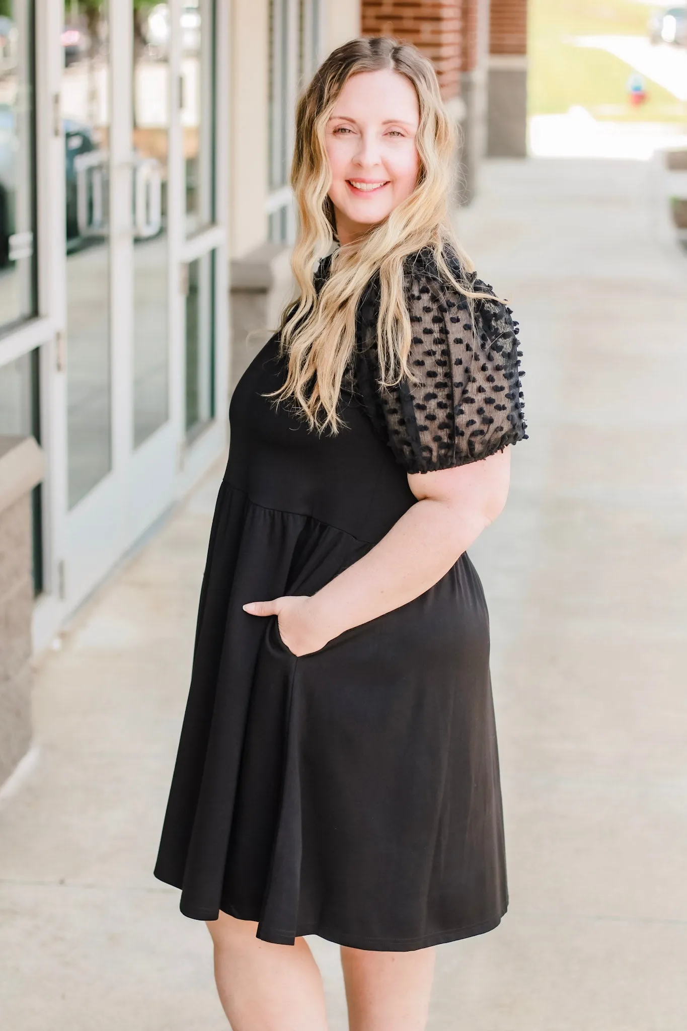 See You in Black Babydoll Dress