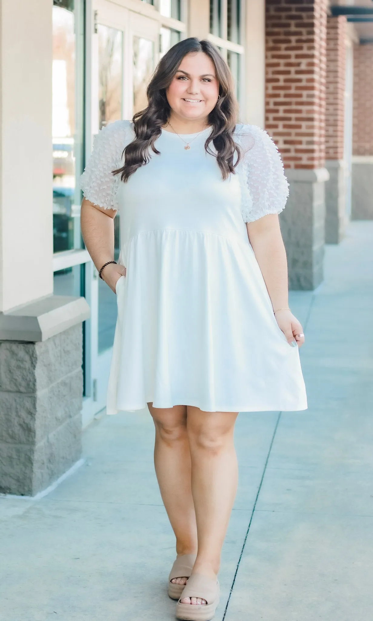See You in White Babydoll Dress