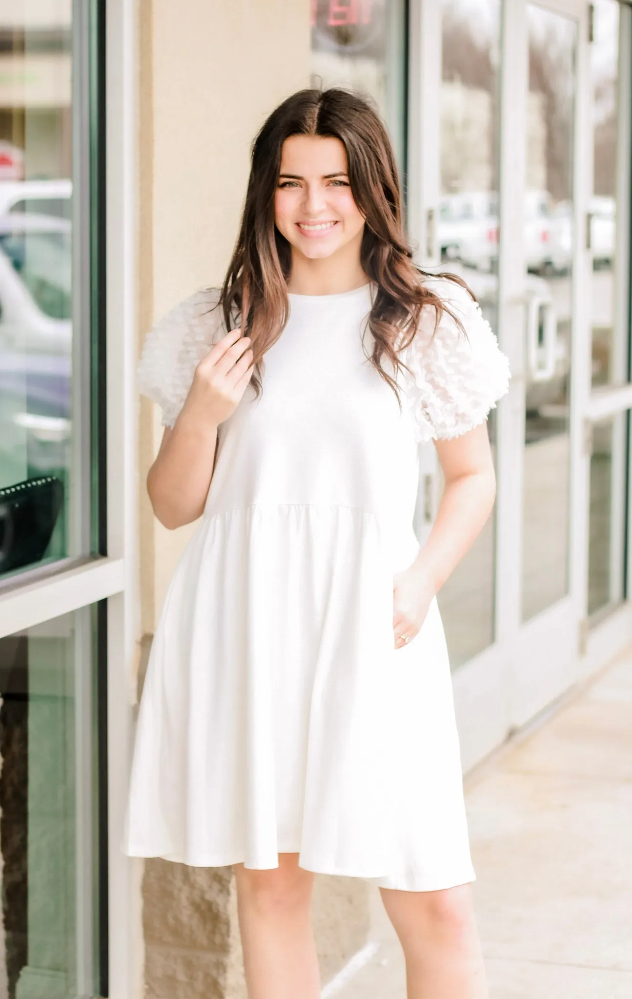 See You in White Babydoll Dress