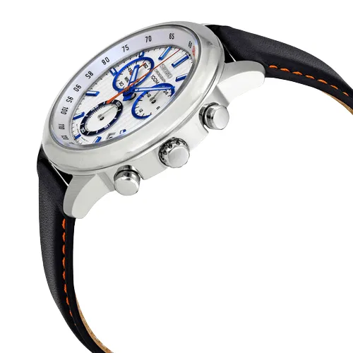 Seiko Quartz White Dial Chronograph Men's Watch SSB209