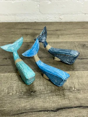 Set of Three Whales