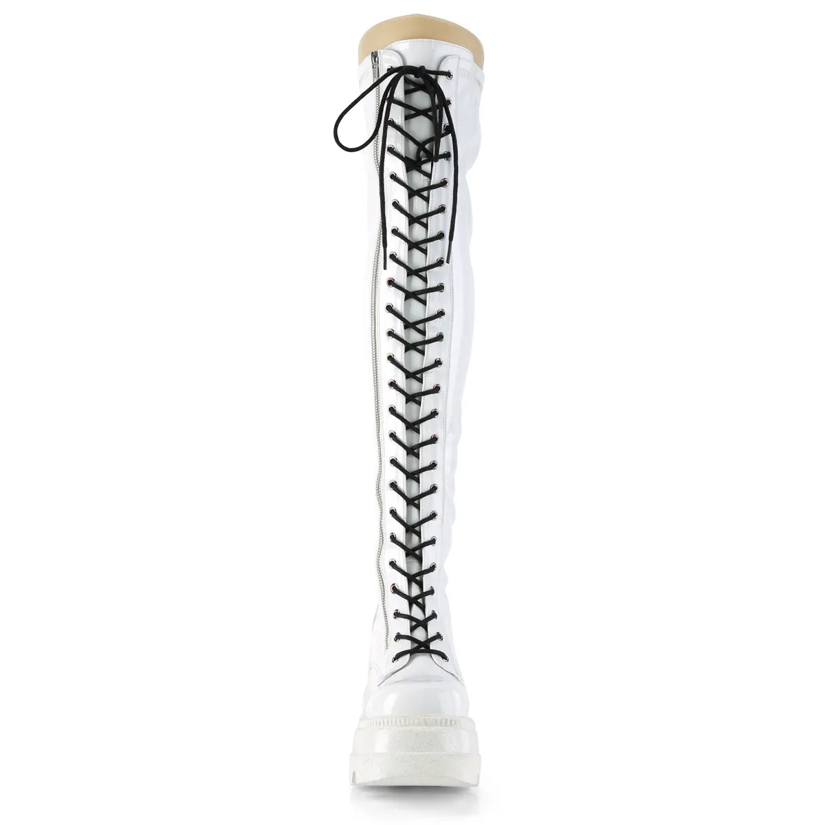 SHAKER-374  White Hologram Stretch Patent