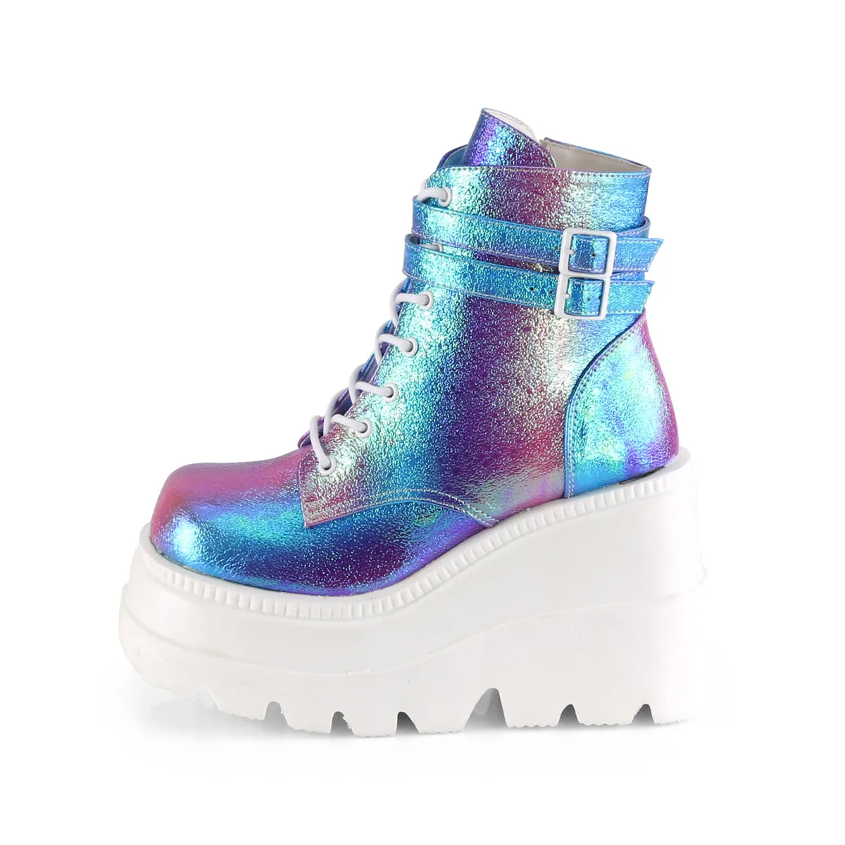 SHAKER-52  Purple Multi Iridescent Vegan Leather