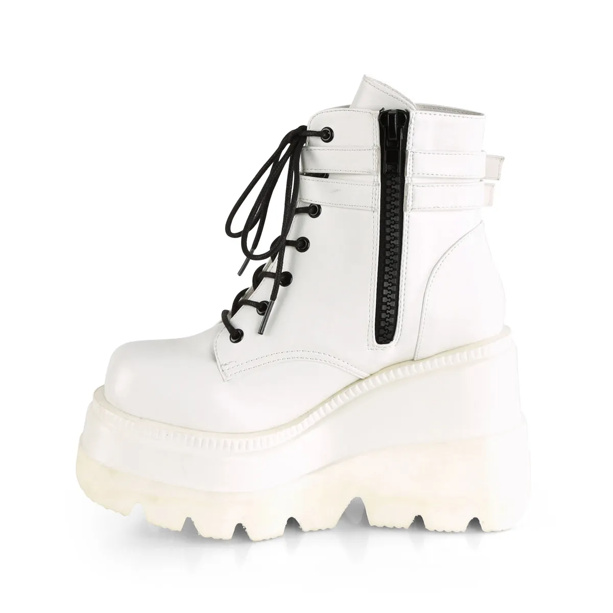 SHAKER-52  White Vegan Leather